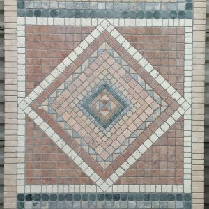 Mosaico rettangolare con decoro geometrico - in pronta consegna