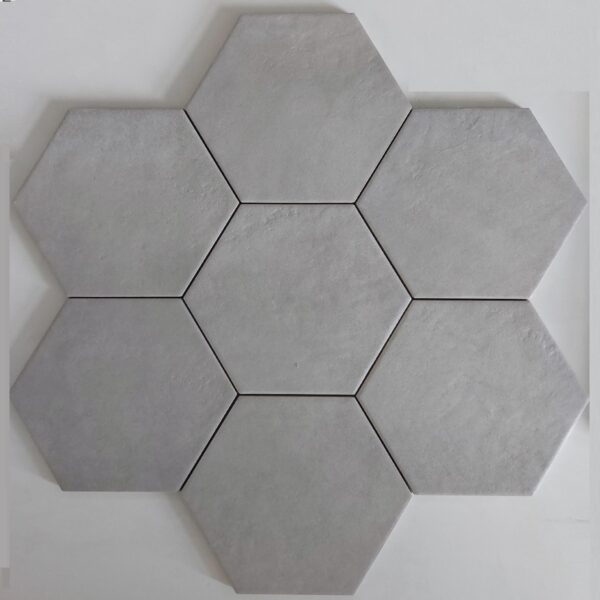 Piastrella esagonale color grigio cemento in vendita online